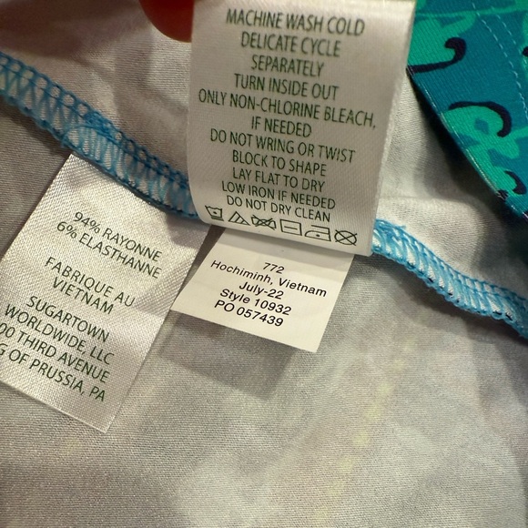 Lilly Pulitzer Ilia Maxi Dress Size 00 Blue Seabreeze Plant One On You NWOT - Picture 11 of 15